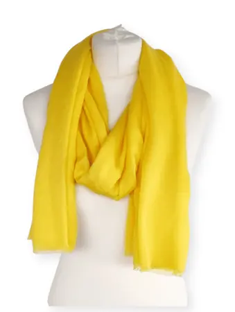 PLAIN BOLD YELLOW SCARF