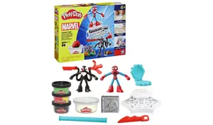 Play-Doh Spiderman Launch And Slice Battle