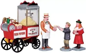 POPCORN SELLER, SET OF 4