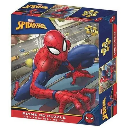 PRIME 3D PUZZLES - SPIDER-MAN 500 PIECE JIGSAW - CITY