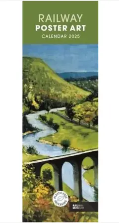 Railway Poster Art NRM Slim Calendar 2025 (PFP)