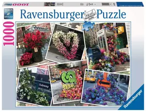 Ravensburger 1000pc Jigsaw Puzzle NYC Flower Flash - image 1