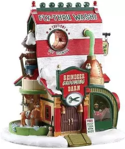 REINDEER GROOMING BARN, Battery Operated (4.5v)