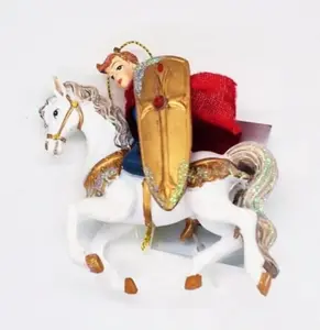 Resin Prince Charming on Horse Dec             //