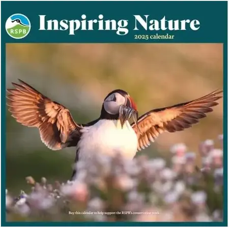 RSPB Inspiring Nature Photo Competition Wiro W Wiro Wall Calendar 2025 (PFP)