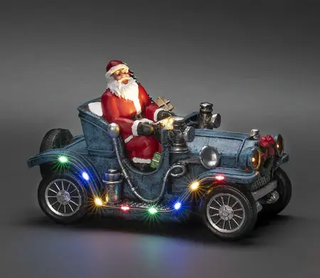 Santa in Car 11 LED B/O