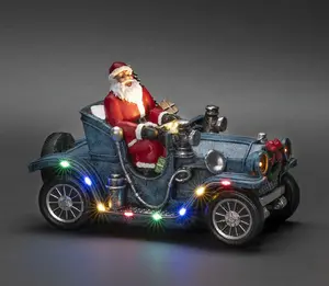 Santa in Car 11 LED B/O