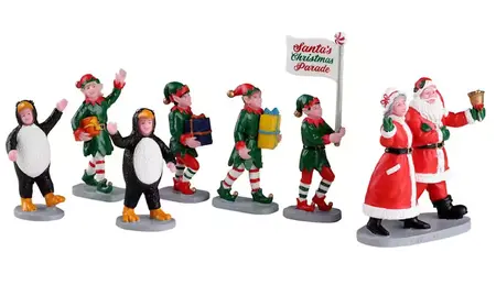 SANTA'S ELF PARADE, SET OF 7 - image 1