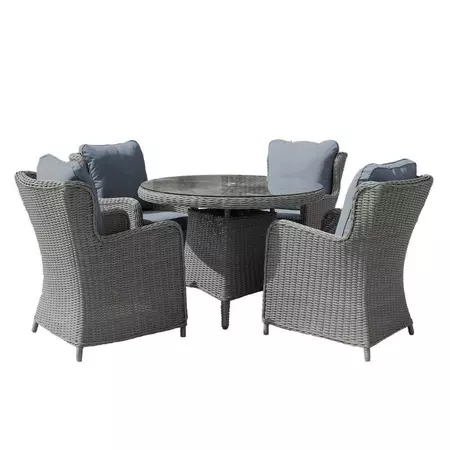 Santorini High Back 4 Seat Set - Grey - image 1