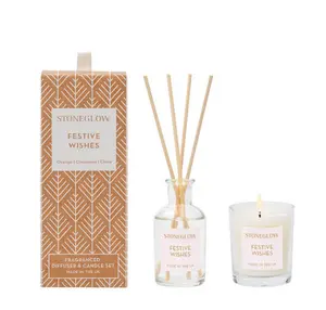 Seasonal - Festive Wishes - Mini Gift Set - Reed Diffuser & Votive