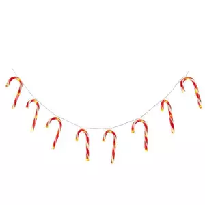 set of 10 bo candy cane string lights