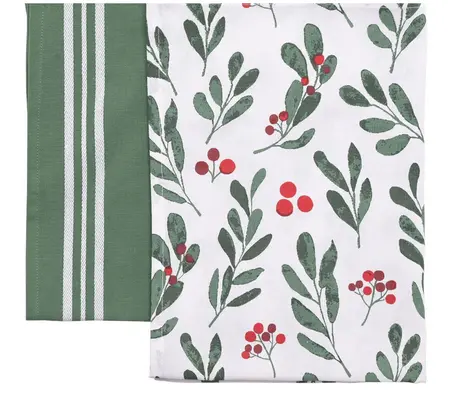 Set of 2 Winter Wilds Kitchen Towels