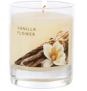 Small Candle Vanilla Flower Made in England