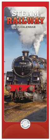 Steam Railway Slim Calendar 2025 (PFP)