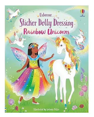 Sticker Dolly Dressing Rainbow Unicorns