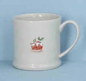 Stoneware Mini Mug with Plum Pudding