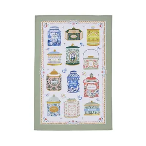 Tea Tins Cotton Tea Towel