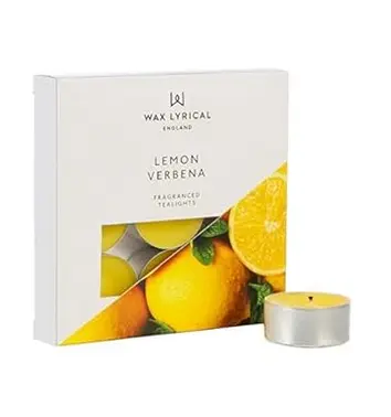 TEALIGHTS BX/9 LEMON VERBENA Made in England