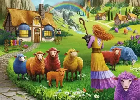 The Happy Sheep Yarn Shop 1000 Piece Jigsaw Puzzle