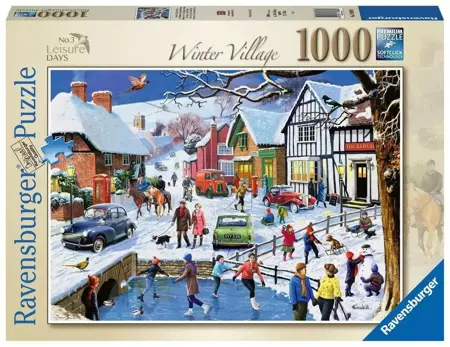 Winter Village Leisure Days 3 1000 Piece Jigsaw Puzzle