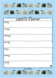 WP05 Splendid Sheep Weekly Planner