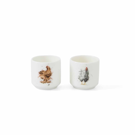 Wrendale Designs Chickens Set of 2 Egg Cups - image 1